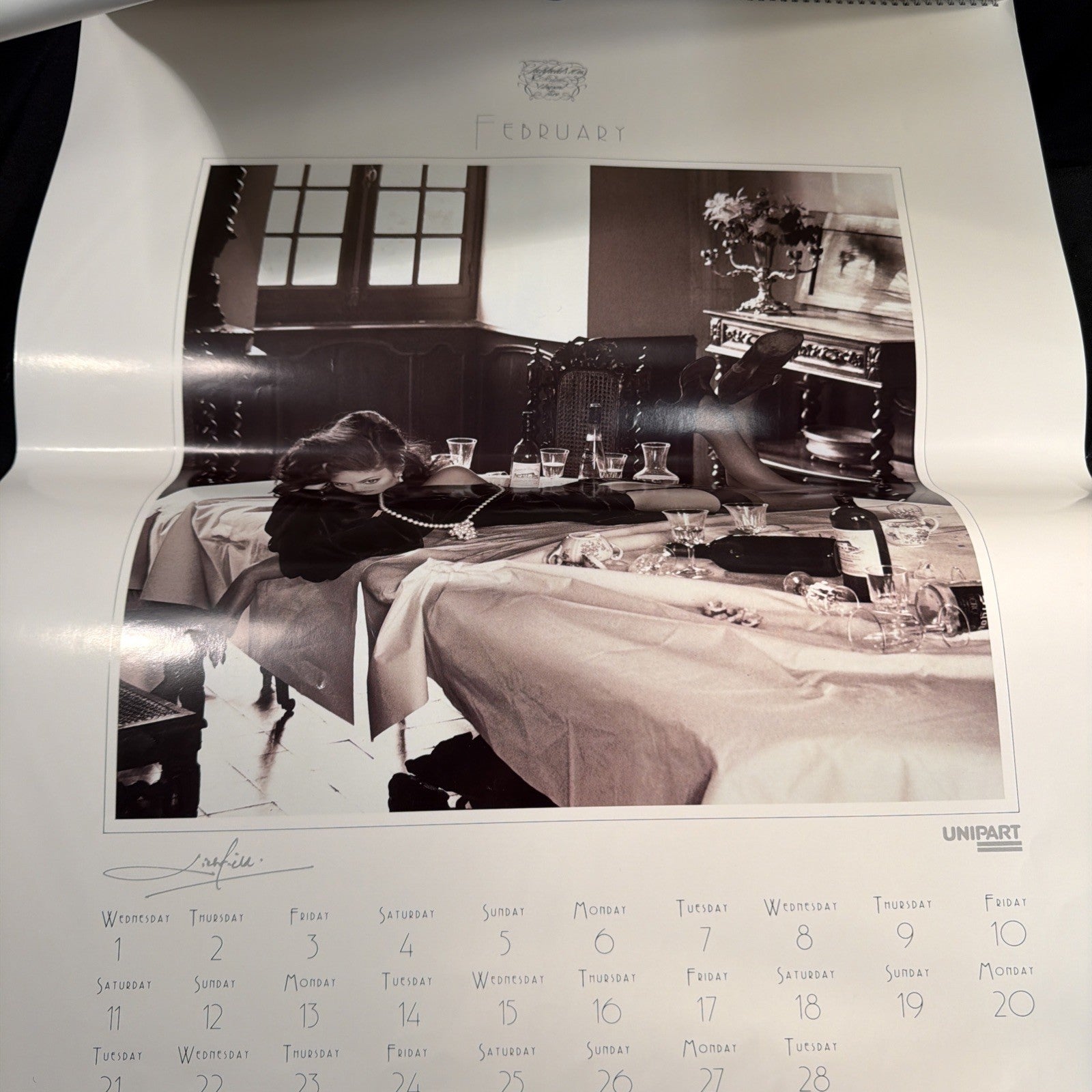 Lichfield 10th 1989 Unipart Nudes Calendar VERY RARE - (1483)