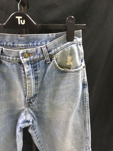 Vintage Wrangler Regular Jeans W32 L32 Blue Denim Great worn in condition -(2674