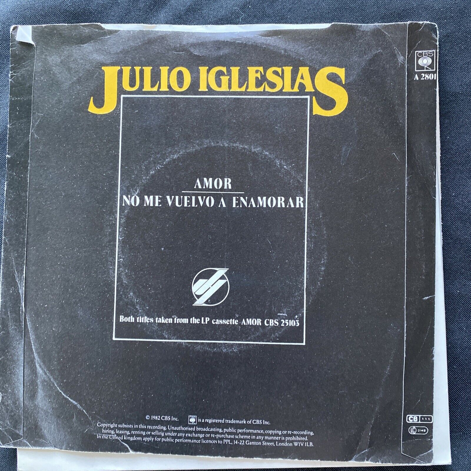 Vinyl Records 7" Singles 5 x 1980's Imagination, Julio Iglesias Whispers (9461)