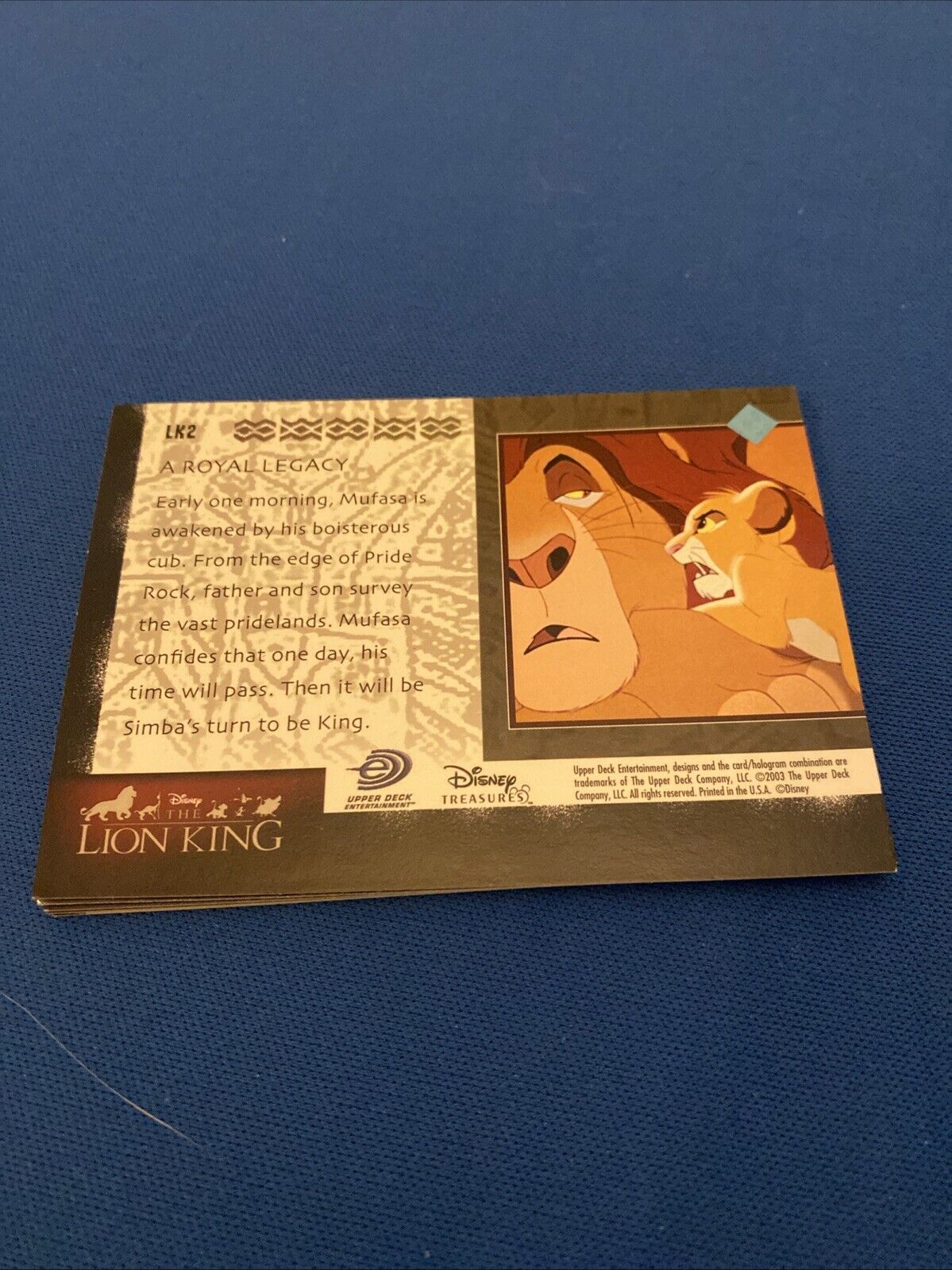 Upper Deck 2003 Disney Treasures Lion King x5 out of 10 Trading Cards (5767