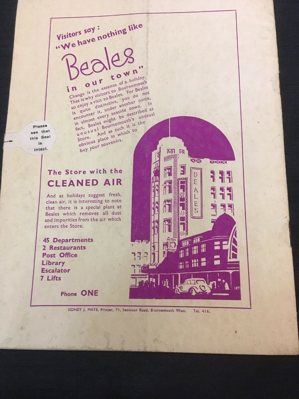 Yokahama 1937 Bournemouth Programme + Otto Gold Albert Enders autographs -(2943)