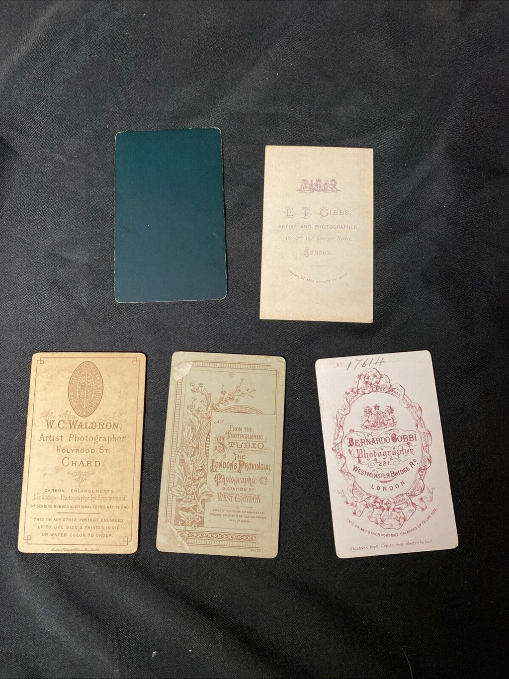 Victorian Carte De Vista CDV's x 5 Features Ladies Nice lot, London - (5445)