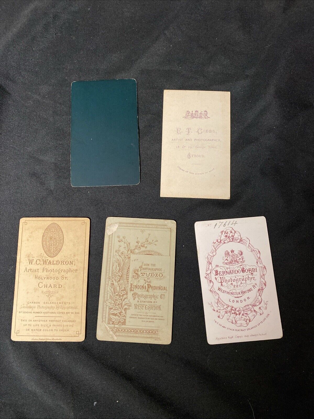 Victorian Carte De Vista CDV's x 5 Features Ladies Nice lot, London - (5445)