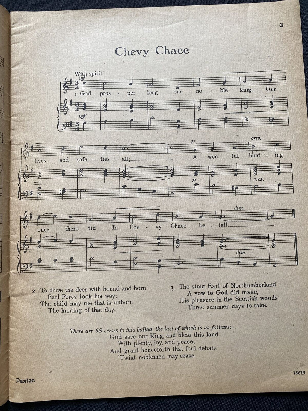 Piano Music Book 1943 Songs of England , W. Paxton & Co - (9585)