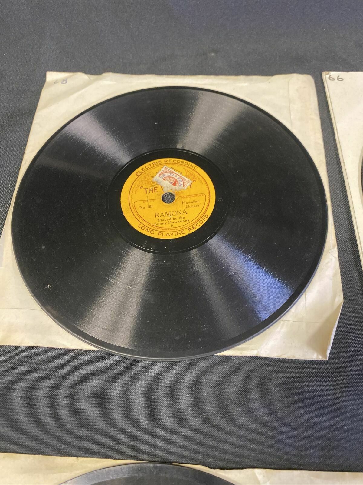 THE VICTORY SHIP - 5.5" Shellac Records Victory Military Band x 4  -  (7690)