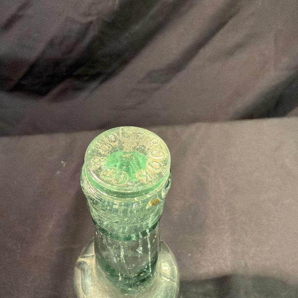 Antique Glass Bottle Holbrook & Co & Stopper 1880's 23cm tall - (2010)