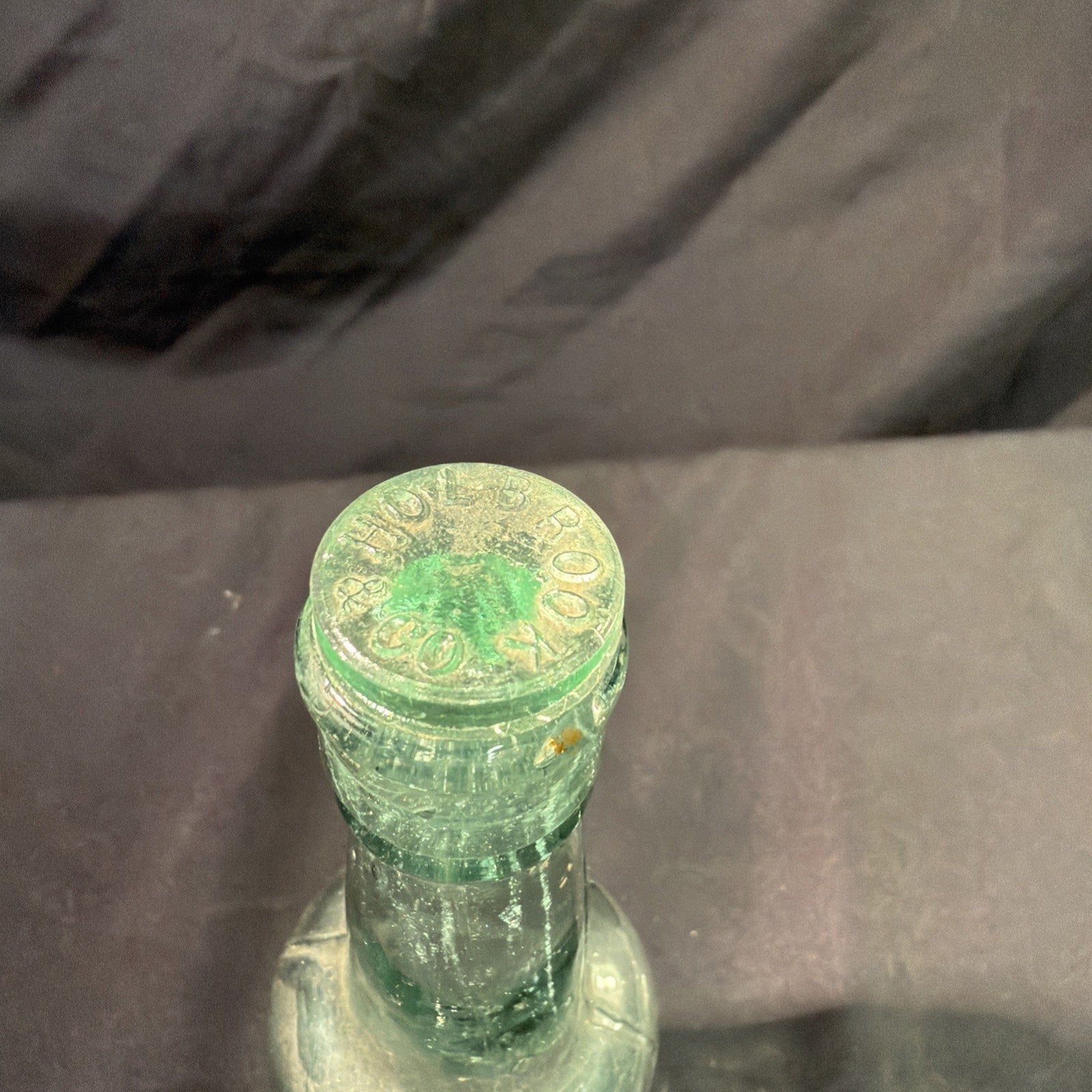 Antique Glass Bottle Holbrook & Co & Stopper 1880's 23cm tall - (2010)