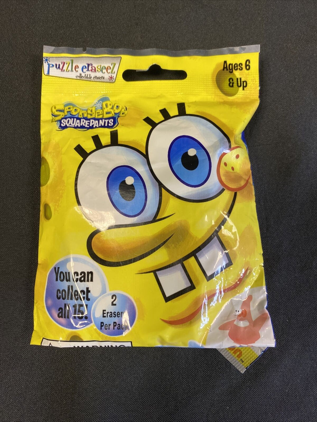SpongeBob Squarepants Puzzle ErasersEraseez 2 per unopened pack - (7274)
