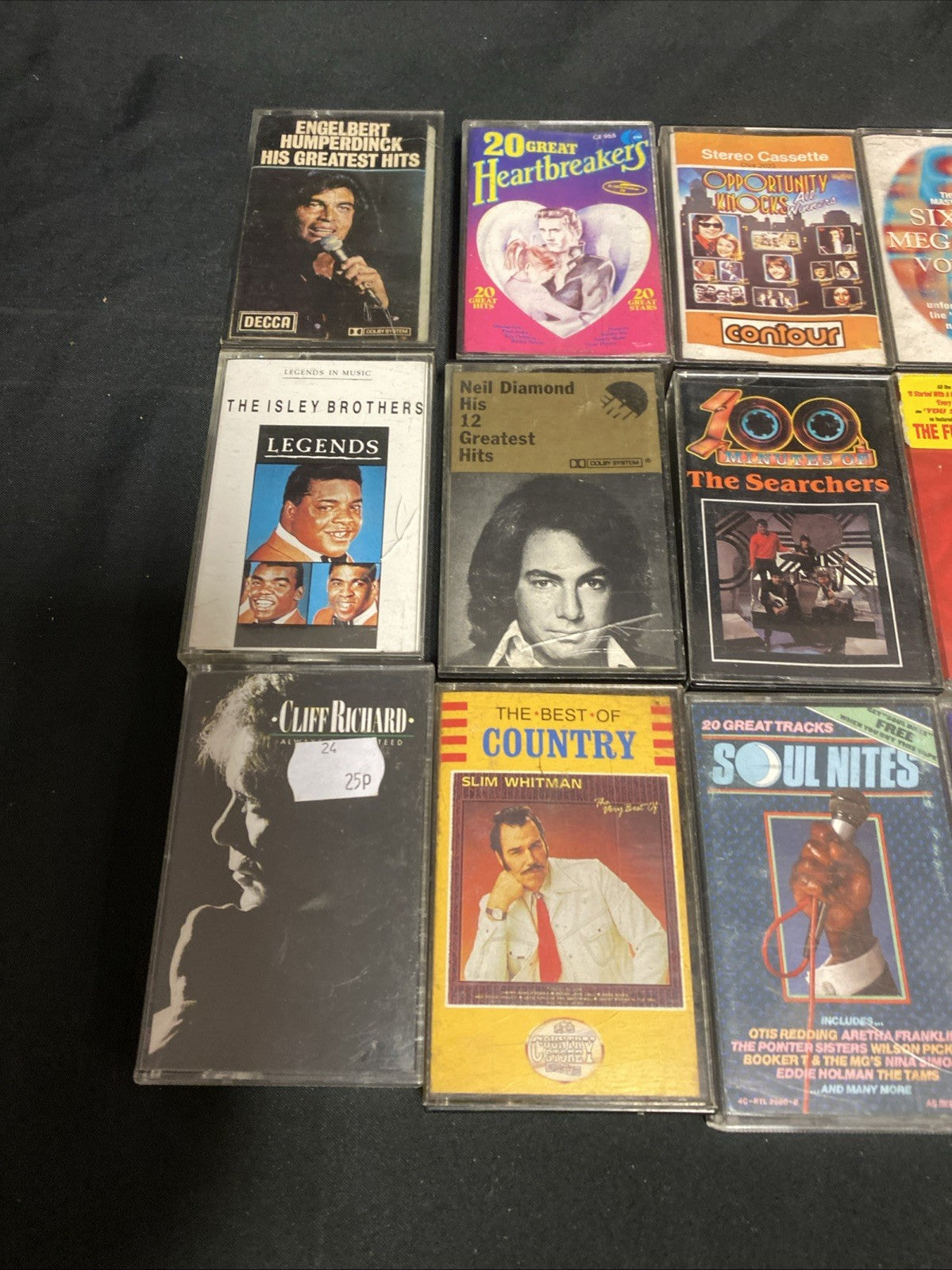 20 Cassette tapes Mainly 60's / 70's Whitman Faith Diamond - (1739)