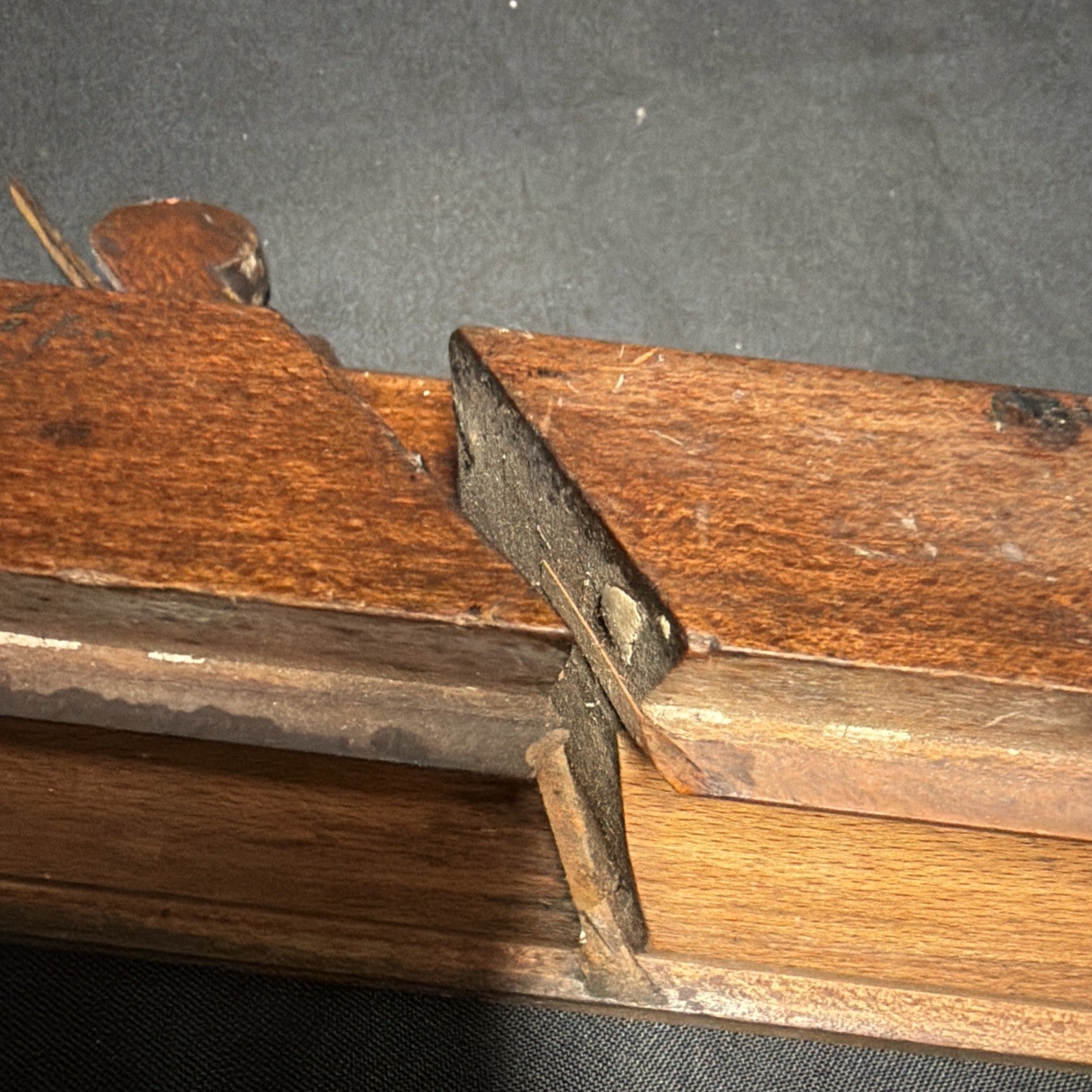 Antique British Wooden Moulding Plane 9.5" J. Clarke, Liverpool - (1852)