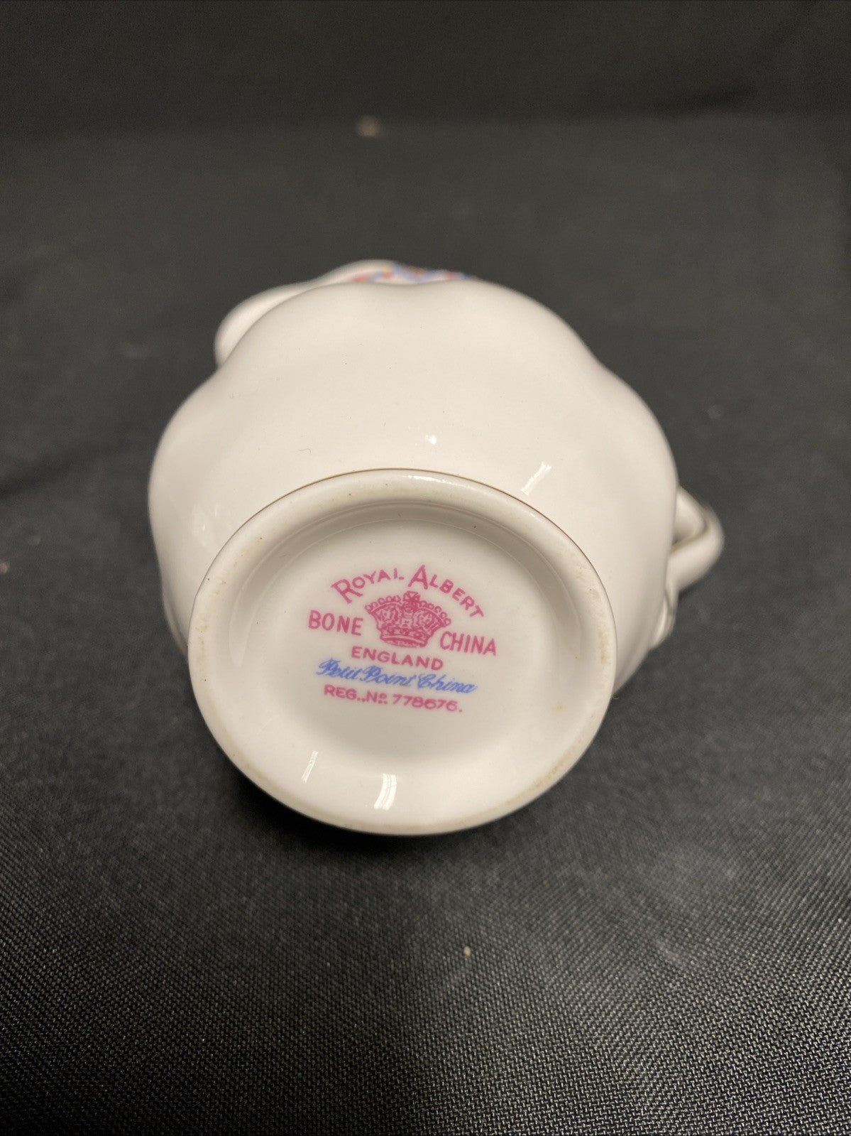 Royal Albert Bone China Petit Point RD778676 Sugar Bowl & Creamer Jug - (1762)