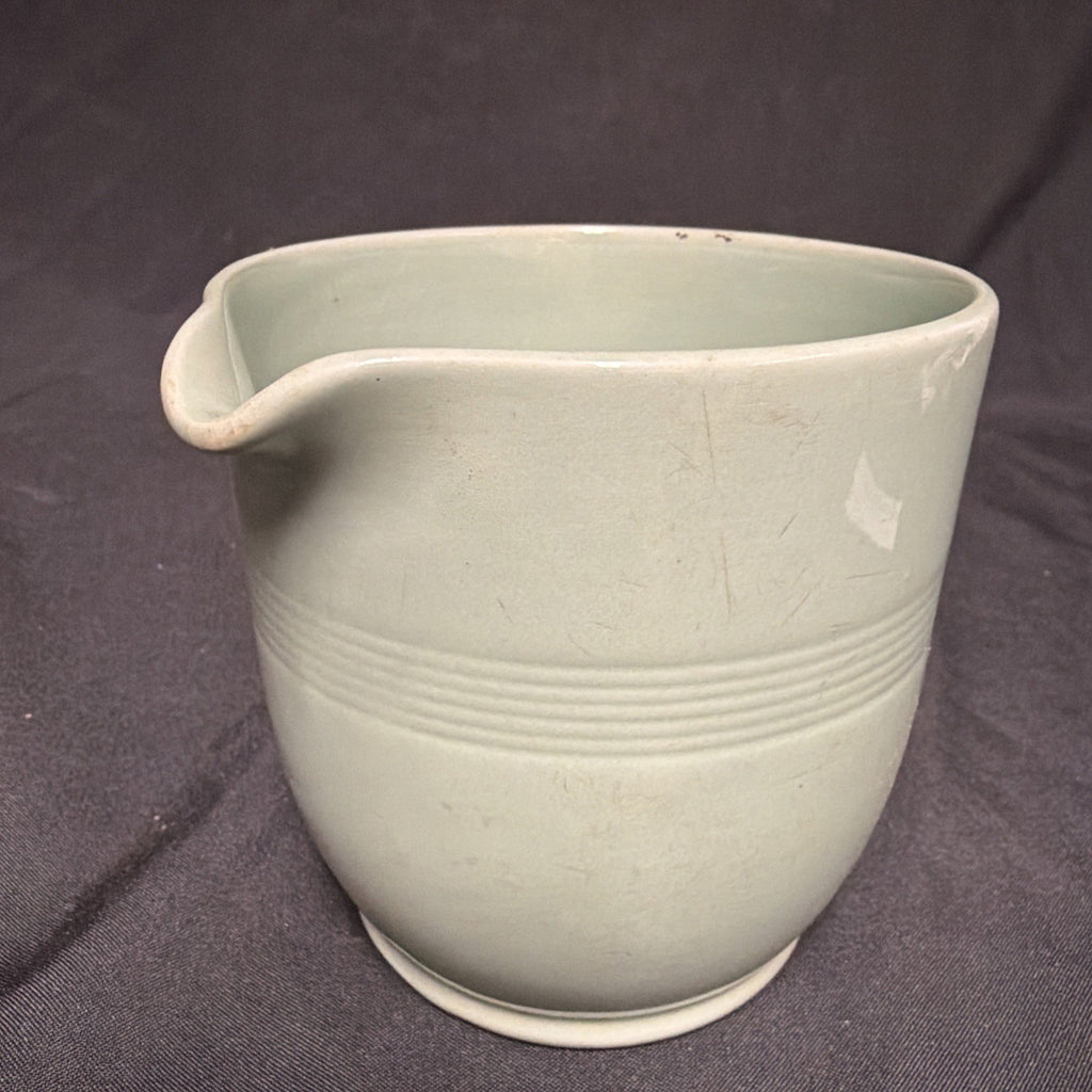 Wood's Ware Beryl Utility Green 1940's large Jug 12cm tall, 13Cm D.- (1924) 