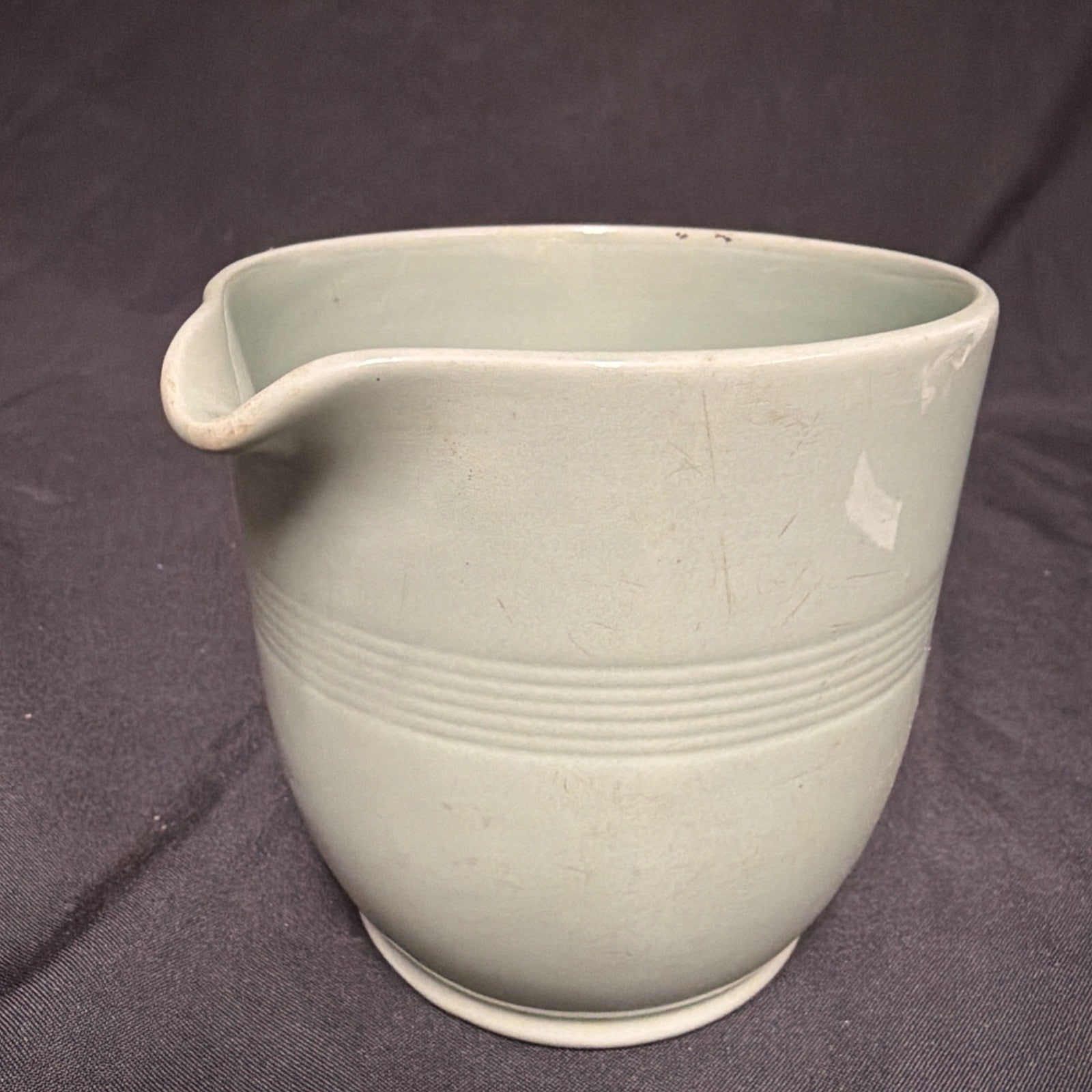 Wood's Ware Beryl Utility Green 1940's large Jug 12cm tall, 13Cm D.- (1924) 