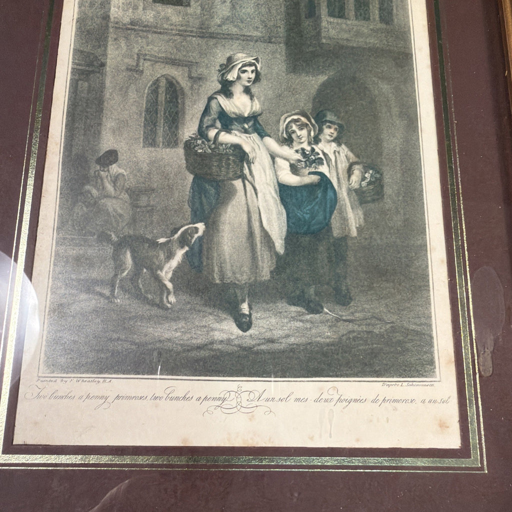 F Wheatley & Schiavonetti Cries of London engraving "Two Bunches a penny"  (2021)