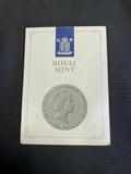 Commemorative Coin on Card GB £5 1990 - Queen's Mother 90th Birthday -(8227)