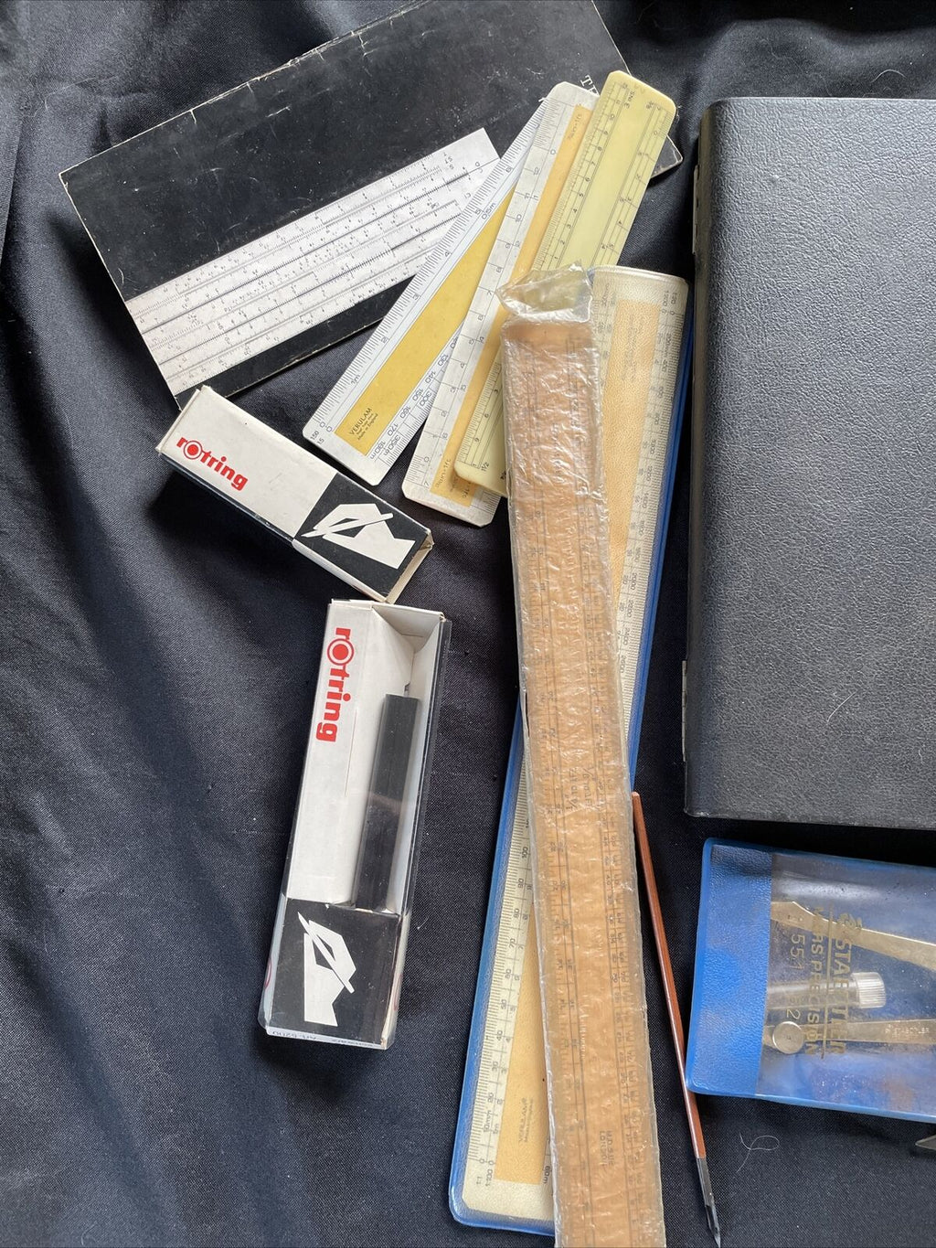 Vintage British Thornton Drawing Instruments Slide Rule etc Job Lot - 9390