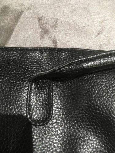 MONARCH Airlines Collectible Air Host Black Leather Effect Handbag OK Condition