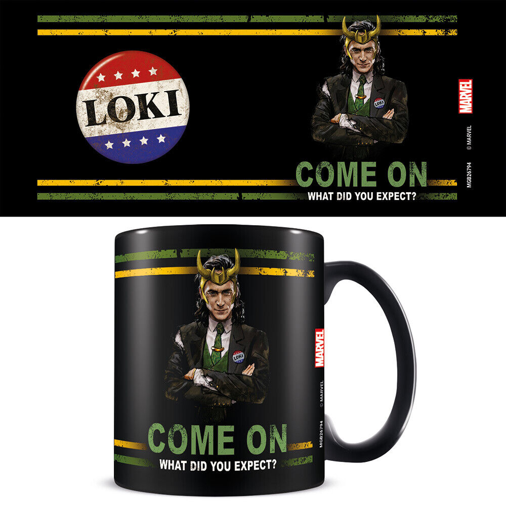 MUG Boxed Ceramic - MOVIE - LOKI (What did you expect?) - Black Mug