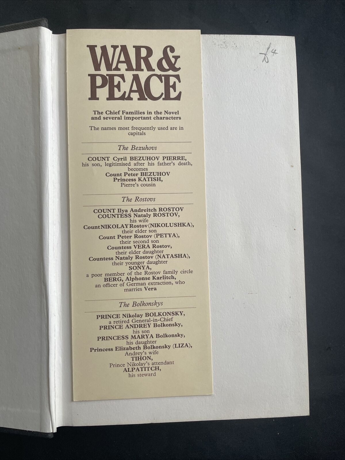 BOOK - WAR & PEACE Leo Tolstoy de-luxe edition 1973 HB & DJ - (9500)