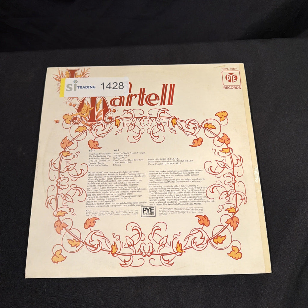 VINYL RECORD - That Wonderful Sound of Lena Martell - 1974 - (1428)