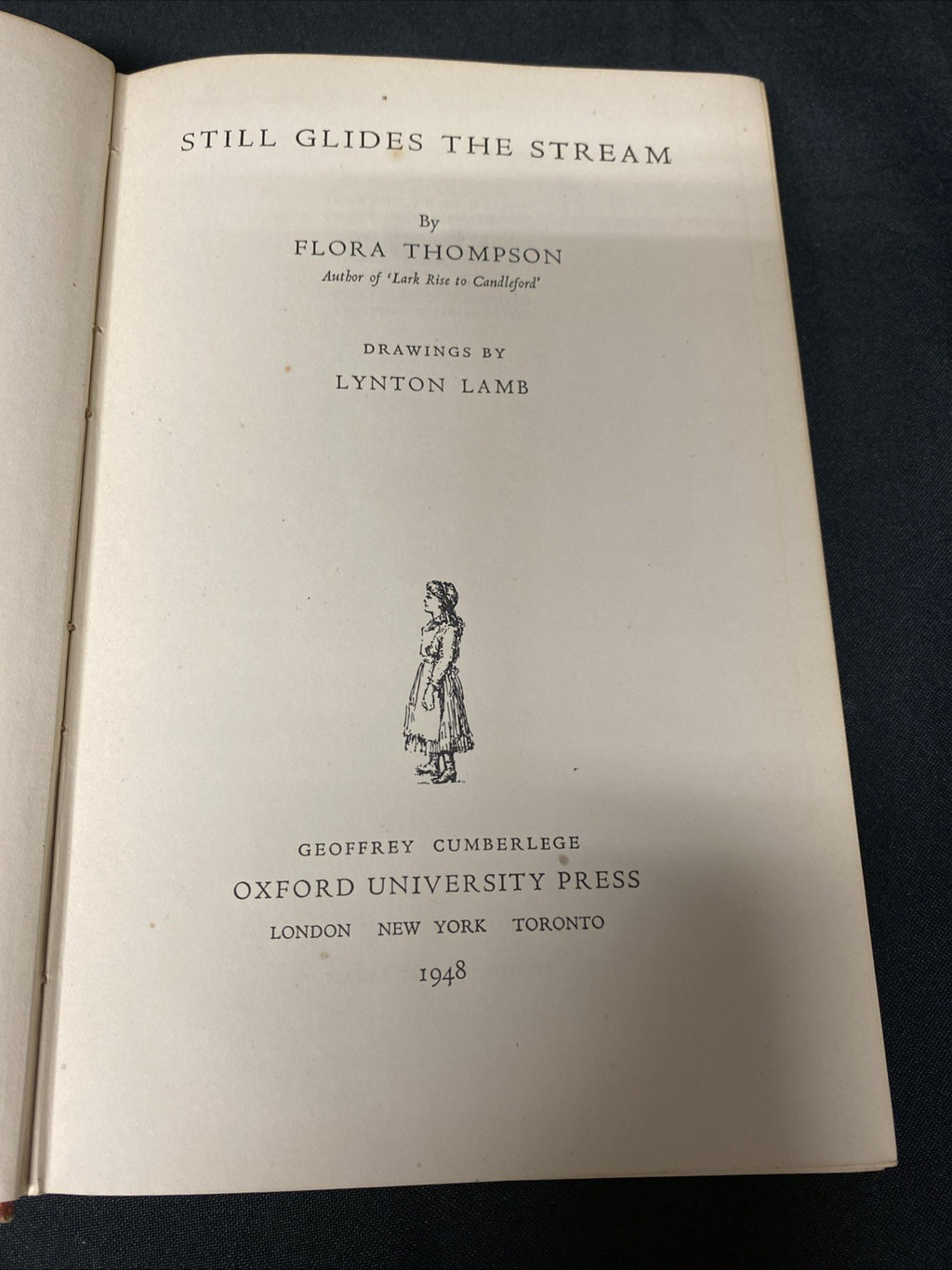 Book - Still Glides The Stream by Flora Thompson - 1948 - (1525)
