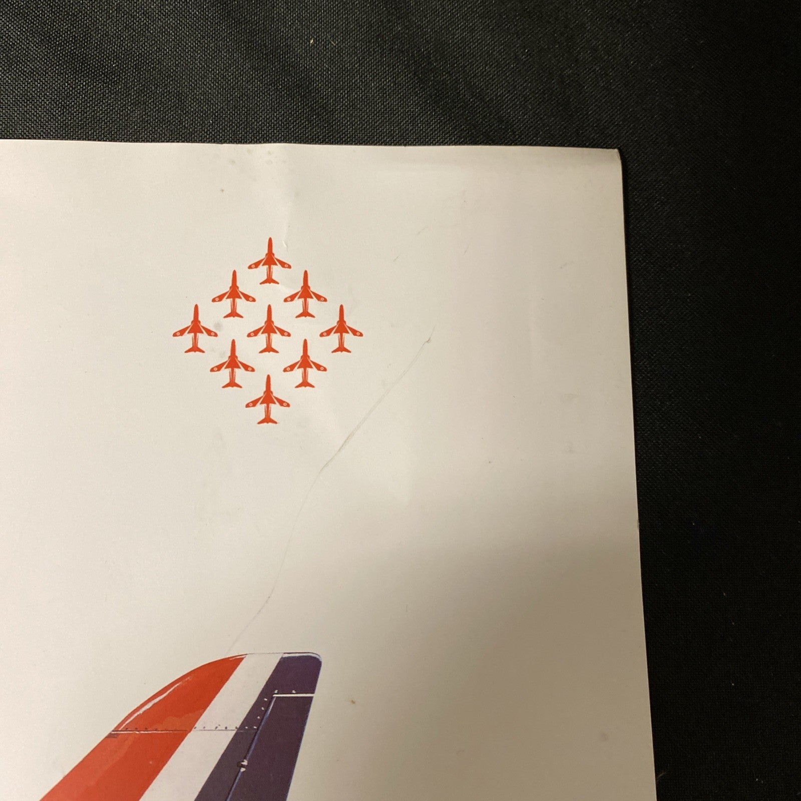 RAF RED ARROWS HAWK T1A XX237 SIGNED BY ALL THE SQUADRON PRINT 2005 RARE - (1639)