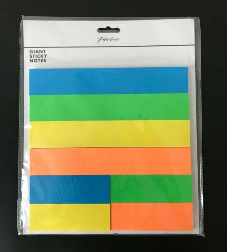 BULK BUY 12 x Giant Sticky Notes Pack - Revision or Home Or Office Huge pack of notes