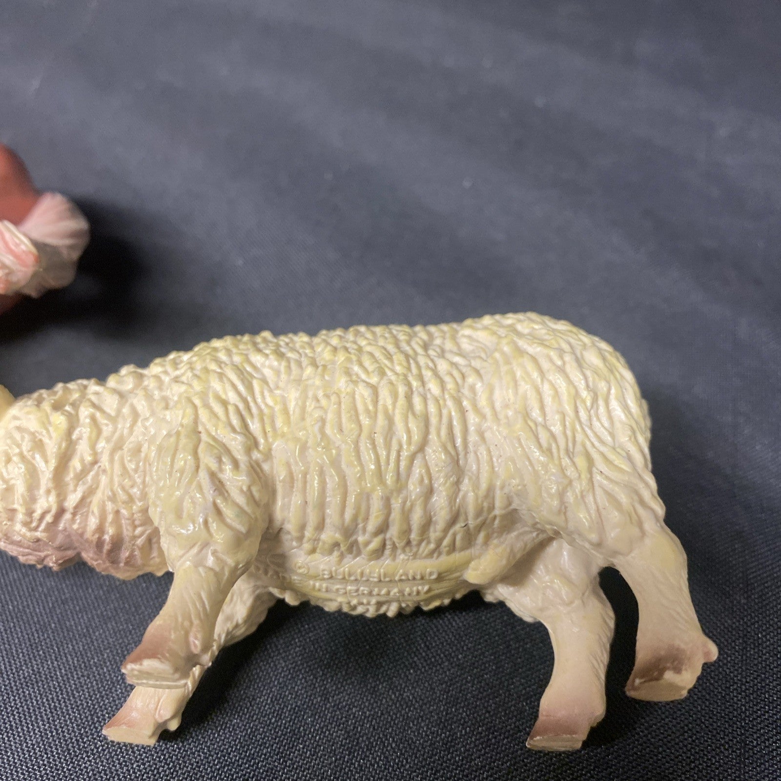 Bullyland Hand Painted Made in Germany Sheep Lamb Stallion Vintage - (1663)