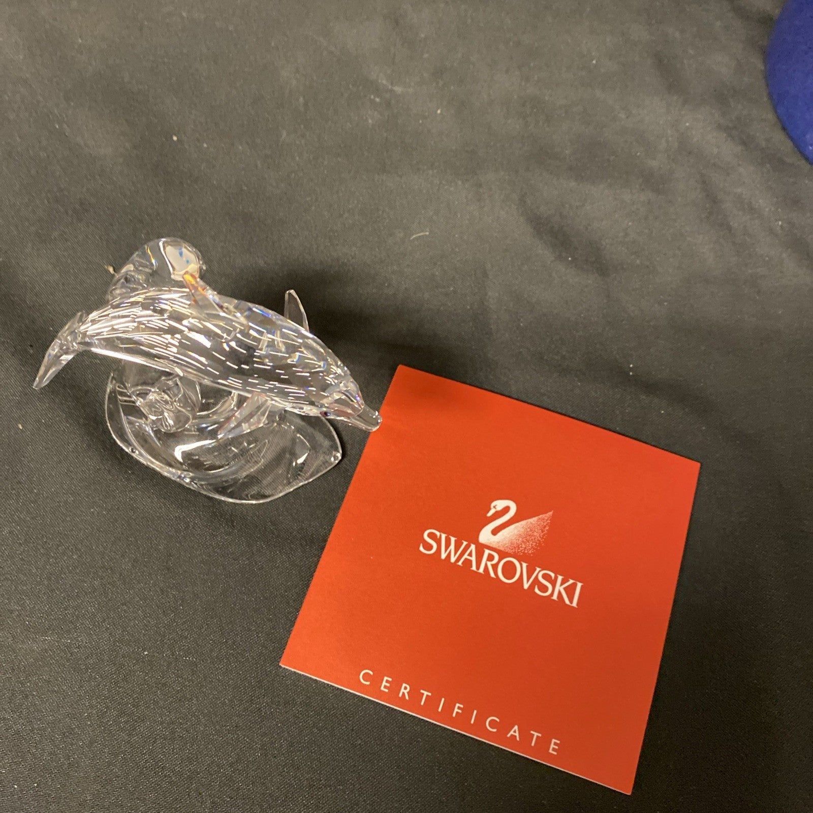 Swarovski Silver Crystal - Dolphin on a wave - 190365 - Boxed - (1631