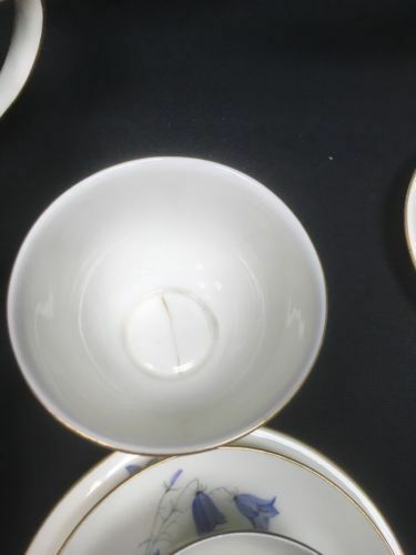 Royal Worcester SEDGLEY signed china RARE Art Deco 1923 - Teapot cups etc (2763)