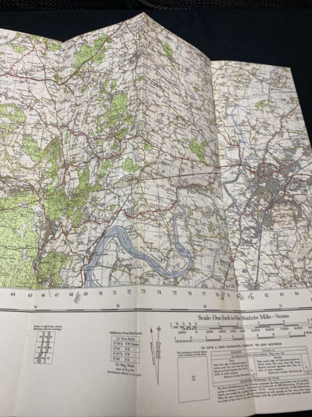 MAP - Ordnance Survey 1 inch 7th Series 1968 - Gloucester & Malvern #143 (8677