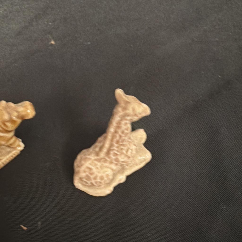 Wade Whimsies Miniature Figures x 3 Hippo, Lion, Giraffe - (1881)