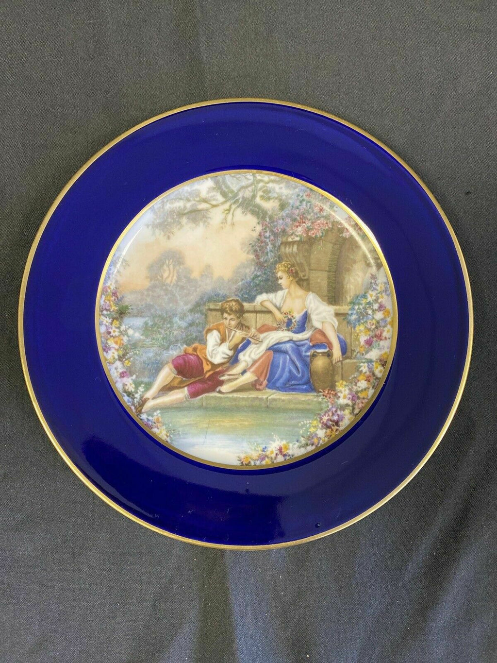 Limoges - Porcelains of Limoges Plate marked J DUCHAMP - 8" - (7135)