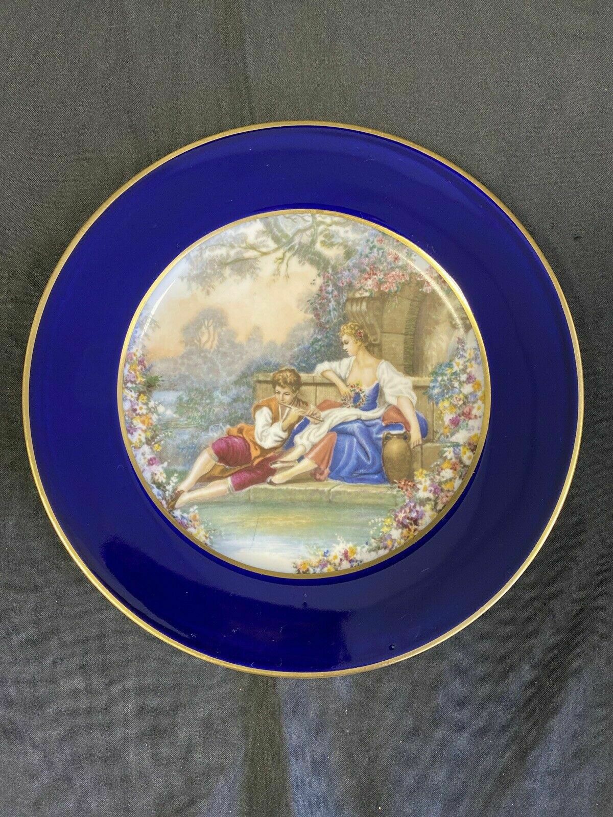 Limoges - Porcelains of Limoges Plate marked J DUCHAMP - 8" - (7135)