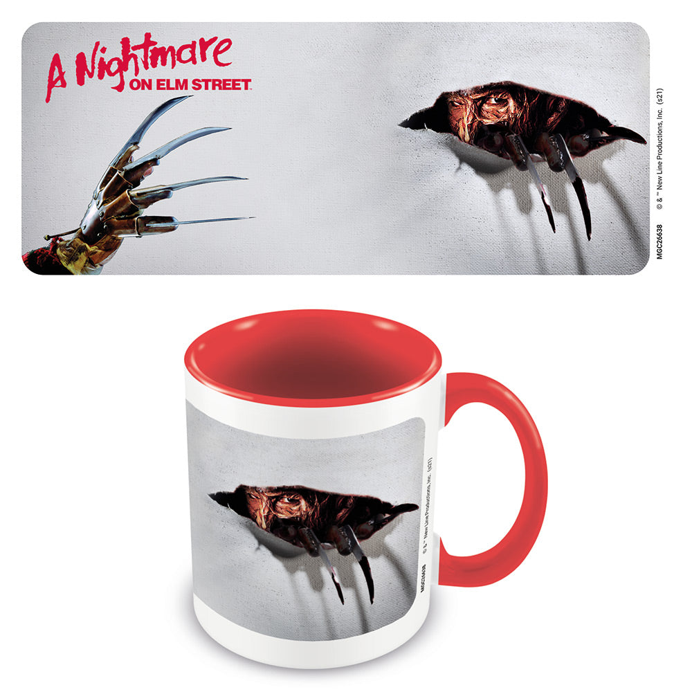 MUG Boxed Ceramic - MOVIE - A Nightmare on Elm Street Ripped - Red Inside