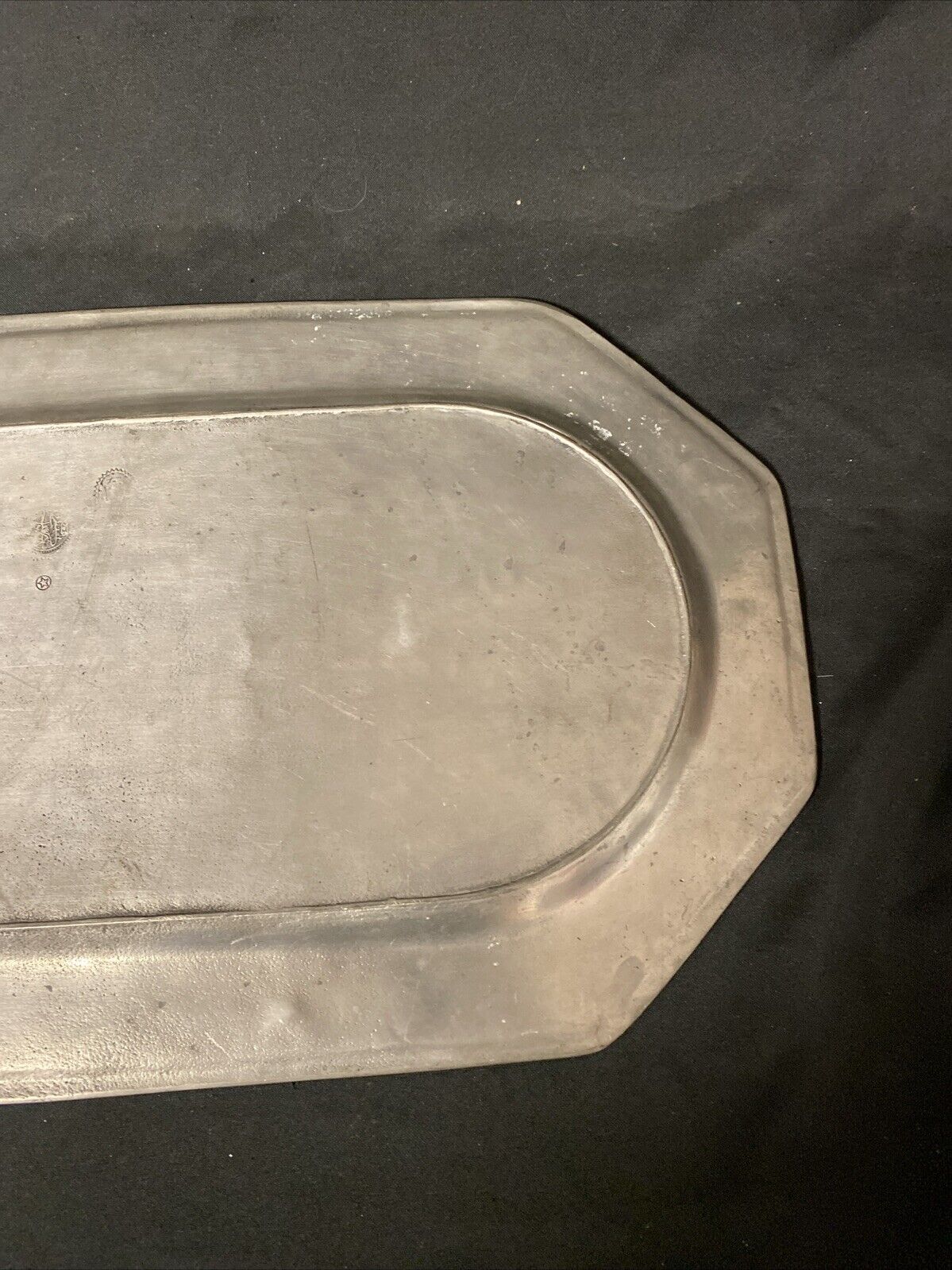 Antique German Pewter 3 Angel & Star in circle Hallmarks 50cm long - (5721)