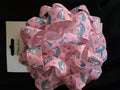 BOW Pre Made - Unicorn Print quality Grosgrain large 5"  Bow - (5614)
