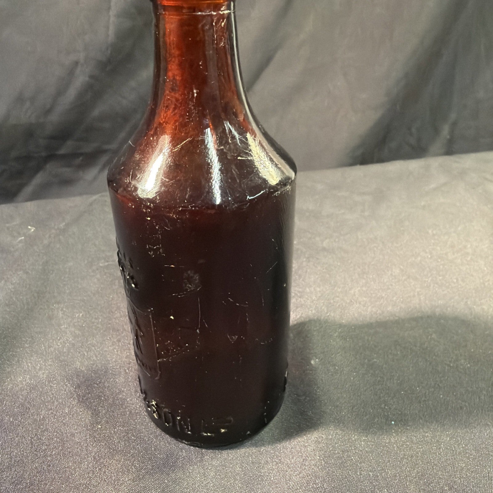Antique Glass Bottle R Ellis & Son Ltd Cymry Am Byth 1800's - (2013)