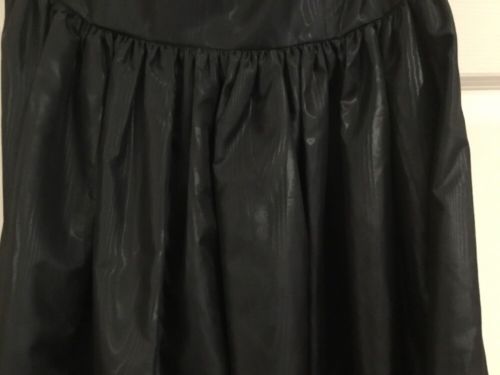 Vintage Ladies Dress Vivien Smith 1980’s Black Size 10 Ruffled Bust - (2545)