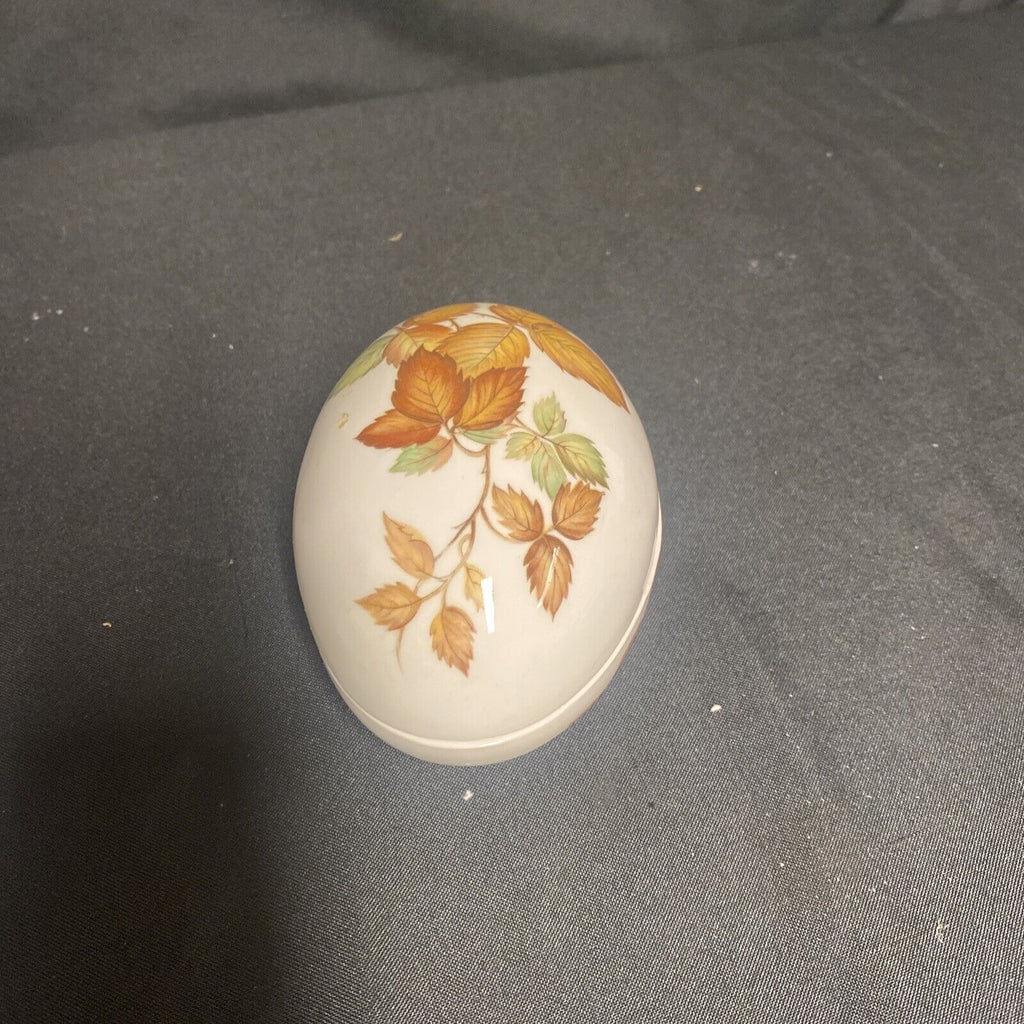 Trinket Box EGG - Bone China Made in England by Rosanne Egg - (9199)