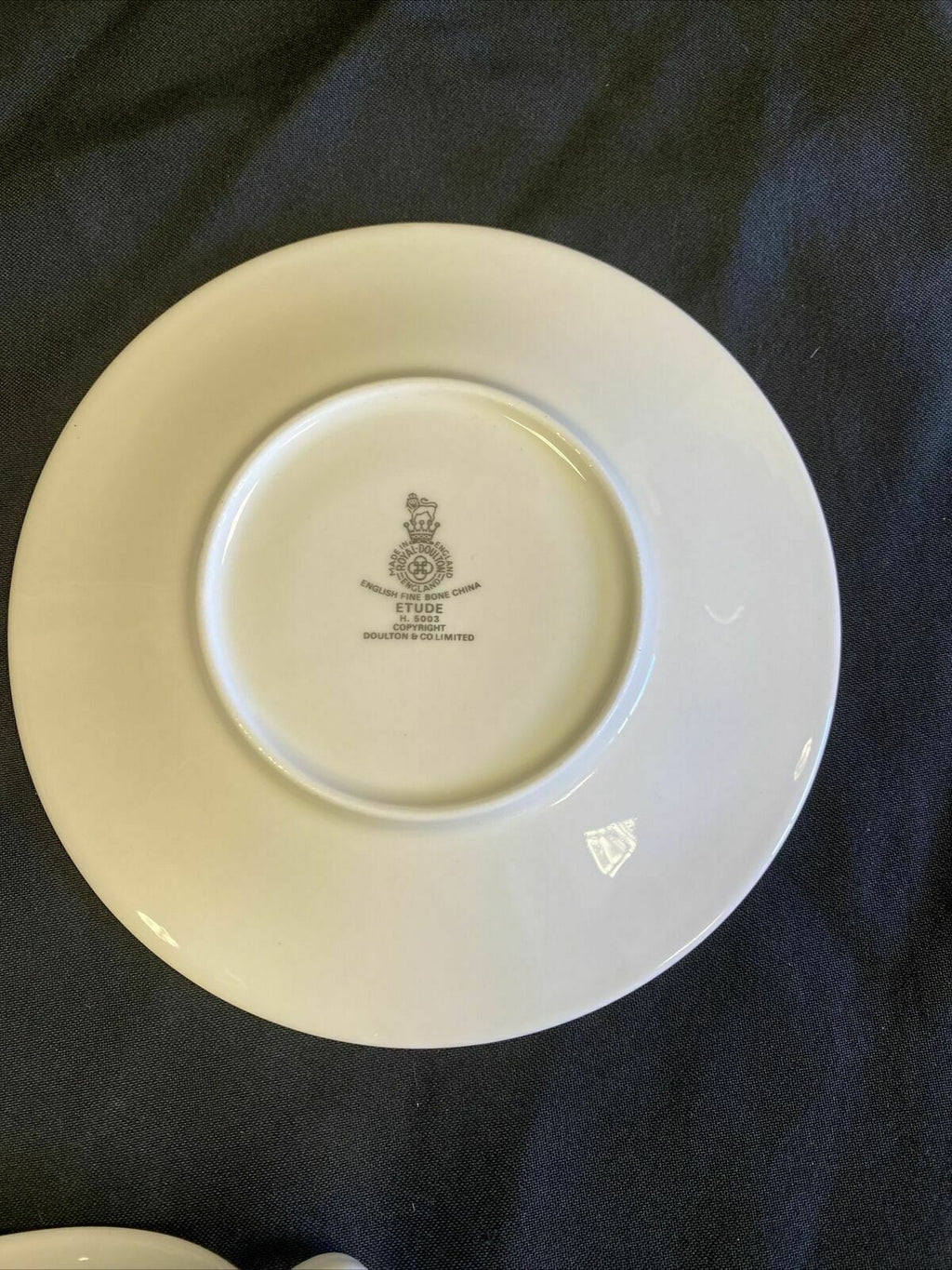 Royal Doulton ETUDE H5003  Two saucers and One Tea cup Nice condition - (7652)