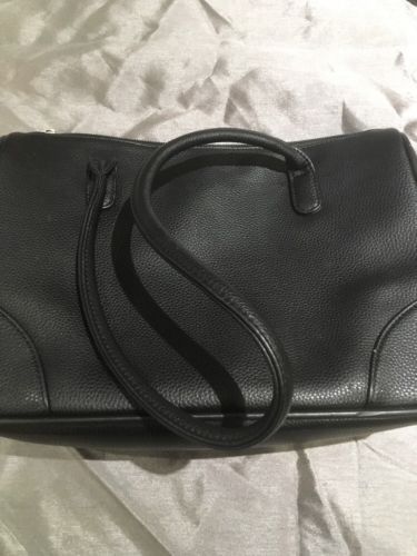MONARCH Airlines Collectible Air Host Black Leather Effect Handbag Good Cond
