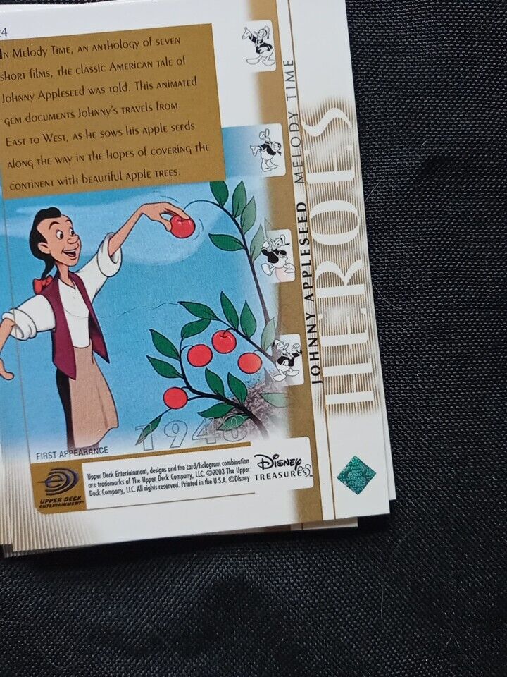 Upper Deck 2003 Disney Treasures Series Set 1 missing x 89 Trading Cards -(5738)