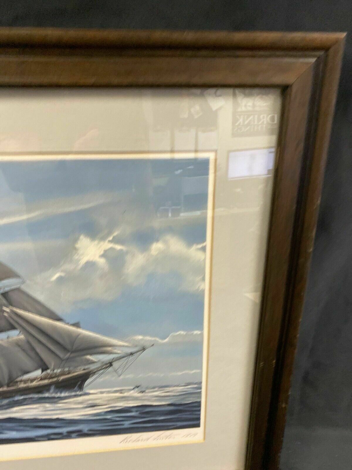 Richard Linton Australian Original Signed Framed Lithograph China Bound  (7367)