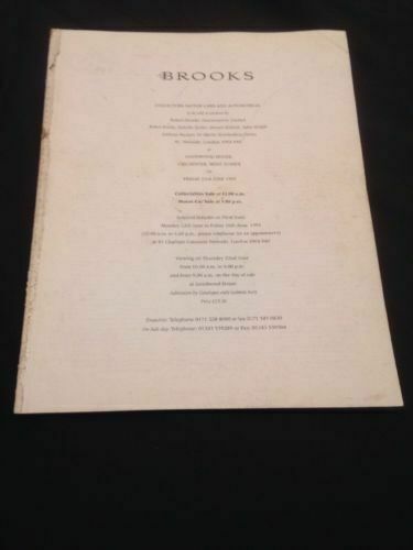Brooks Motoring auction cat No 37- June 1995 Goodwood FT COVER MISSING (361)