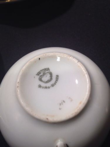 Victoria China Czechoslovakia Hand Painted Pattern 202 - 15 Pcs Yellow (1502)