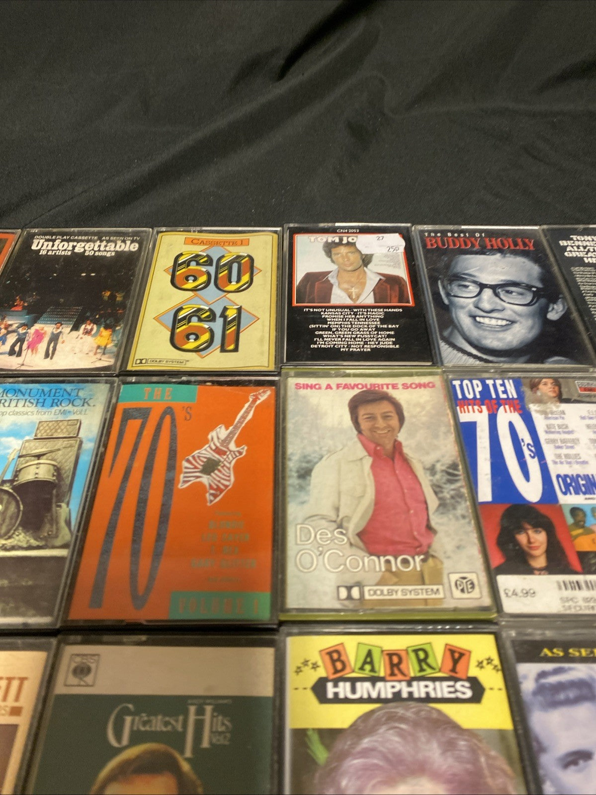 20 Cassette tapes Mainly 60's / 70's Tom Jones Bennett Shadows - (1742)