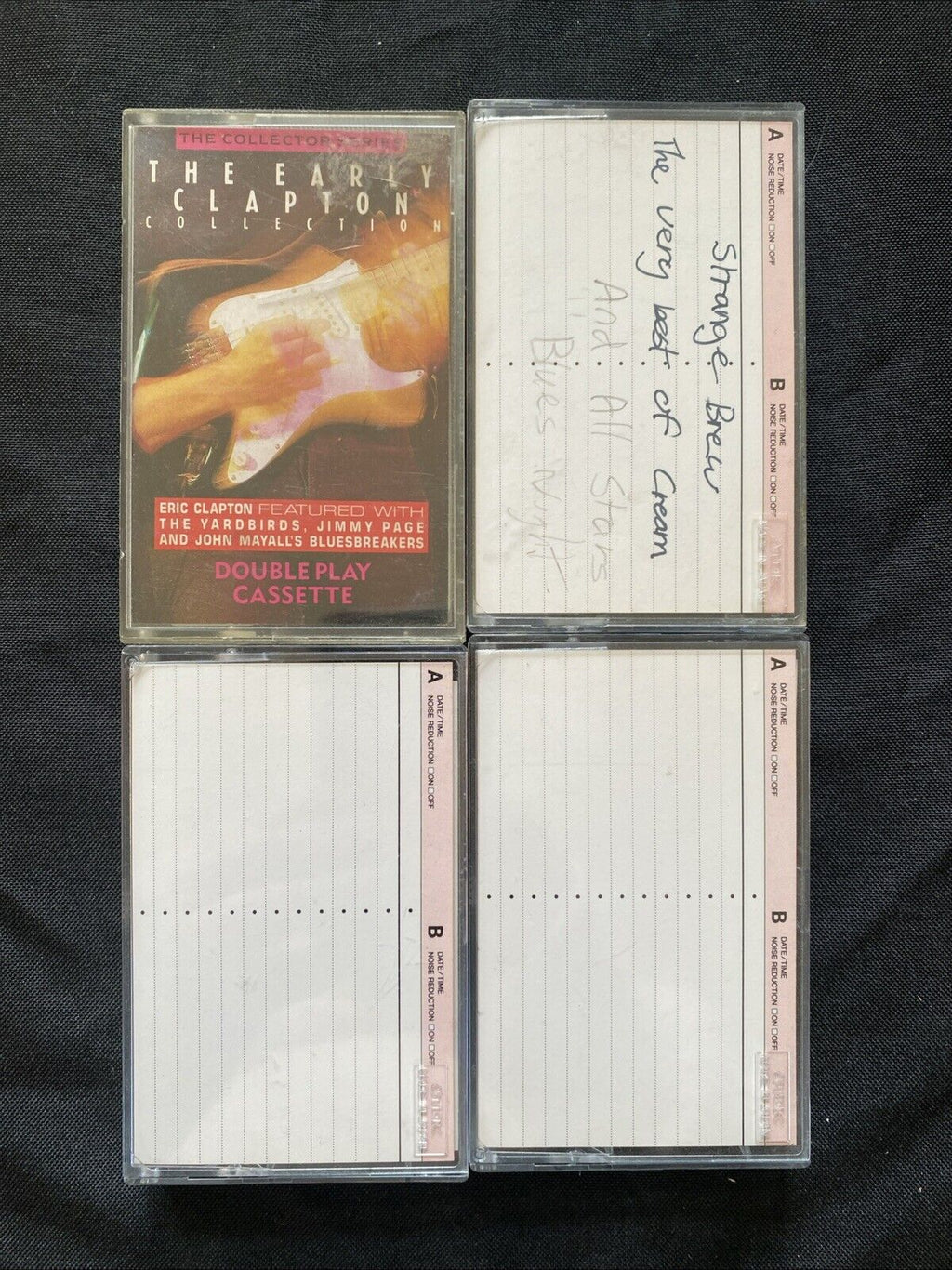 Eric Clapton Cassette Tapes x 4 Early and Live Clapton - (5904)