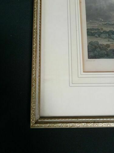 T.Barber Aft. W.Bartlett 1834 Engraving Brading looking towards St. Helens (7013