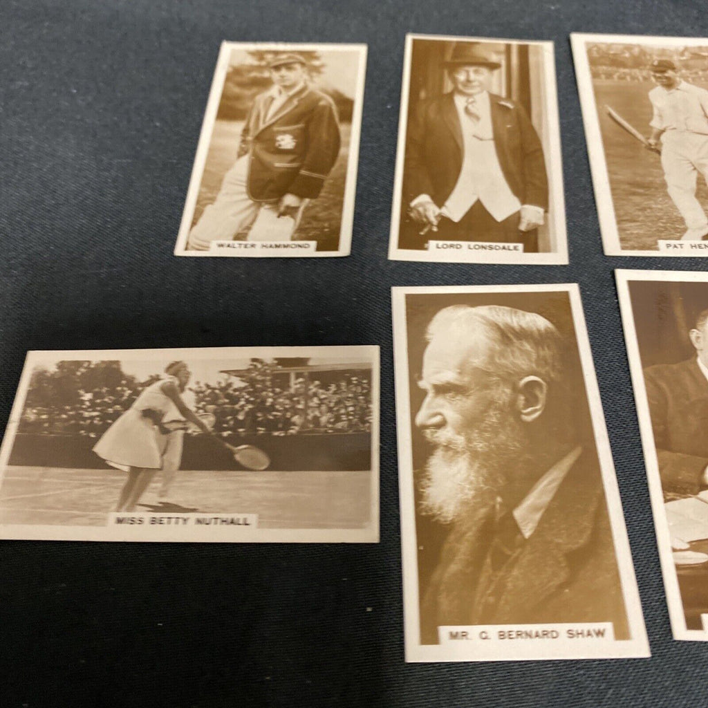 MILLHOFF- IN THE PUBLIC EYE Cigarette Photograph 1930 x 8 cards ex. Cond (9154)